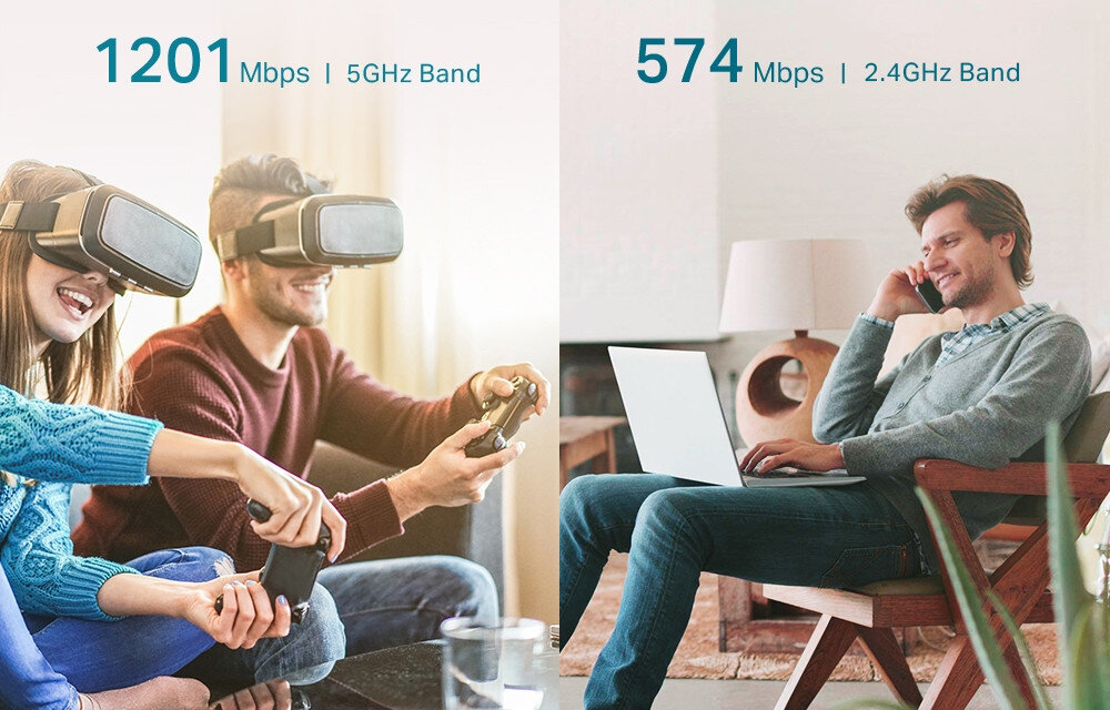 Wzmacniacz sieci TP-LINK RE605X duza predkosc przesylu