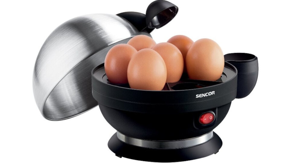 Jajowar SENCOR SEG 720BS atuty opcje funkcje ochrona przed przegrzaniem wlacznik z kontrolka swietlna
