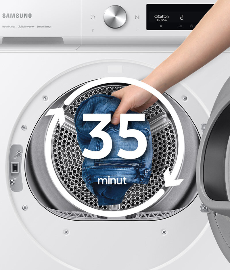 Super szybkie suszenie wypranego załadunku