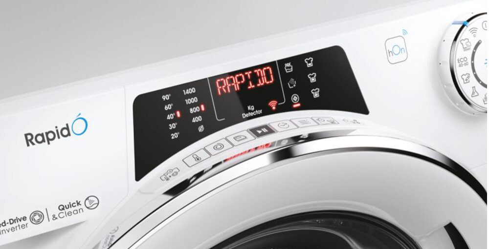 Pralko-suszarka CANDY ROW 4966DWMC7-S Wyświetlacz panel sterowanie