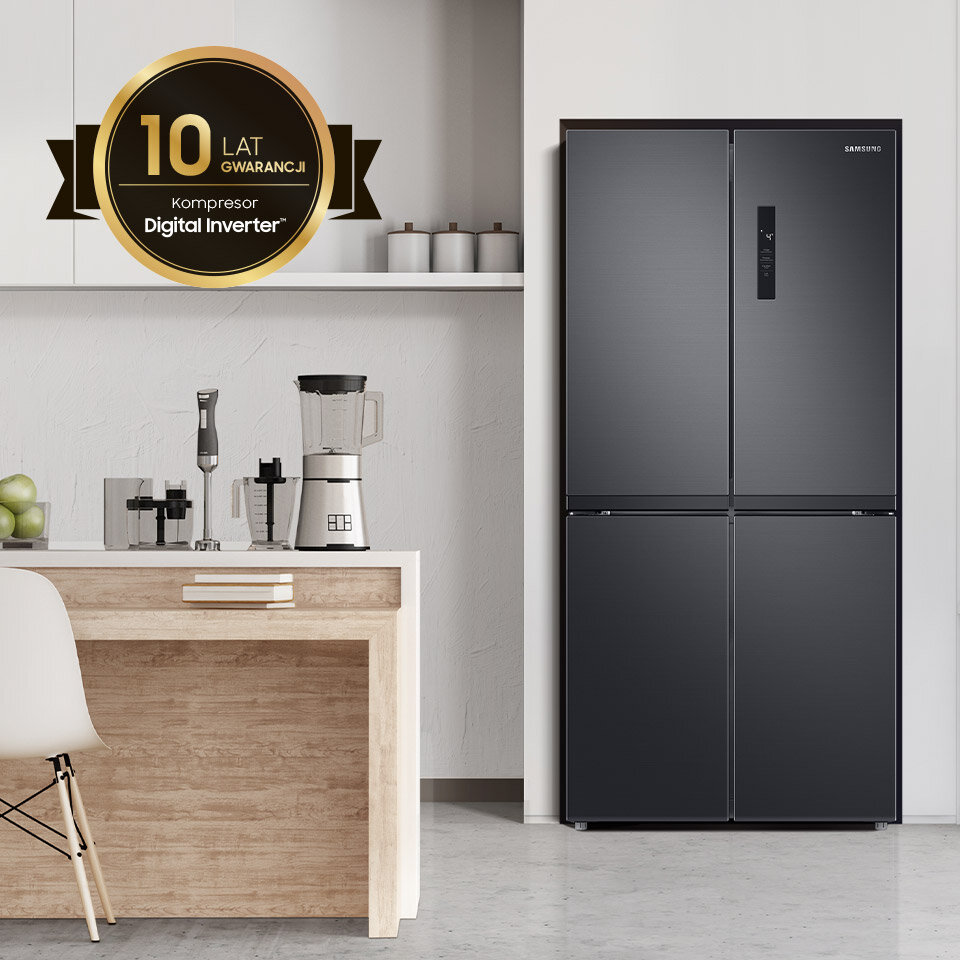 Gwarancja obejmuje kompresor Digital Inverter w lodówce RF48A400EB4 na okres 10 lat