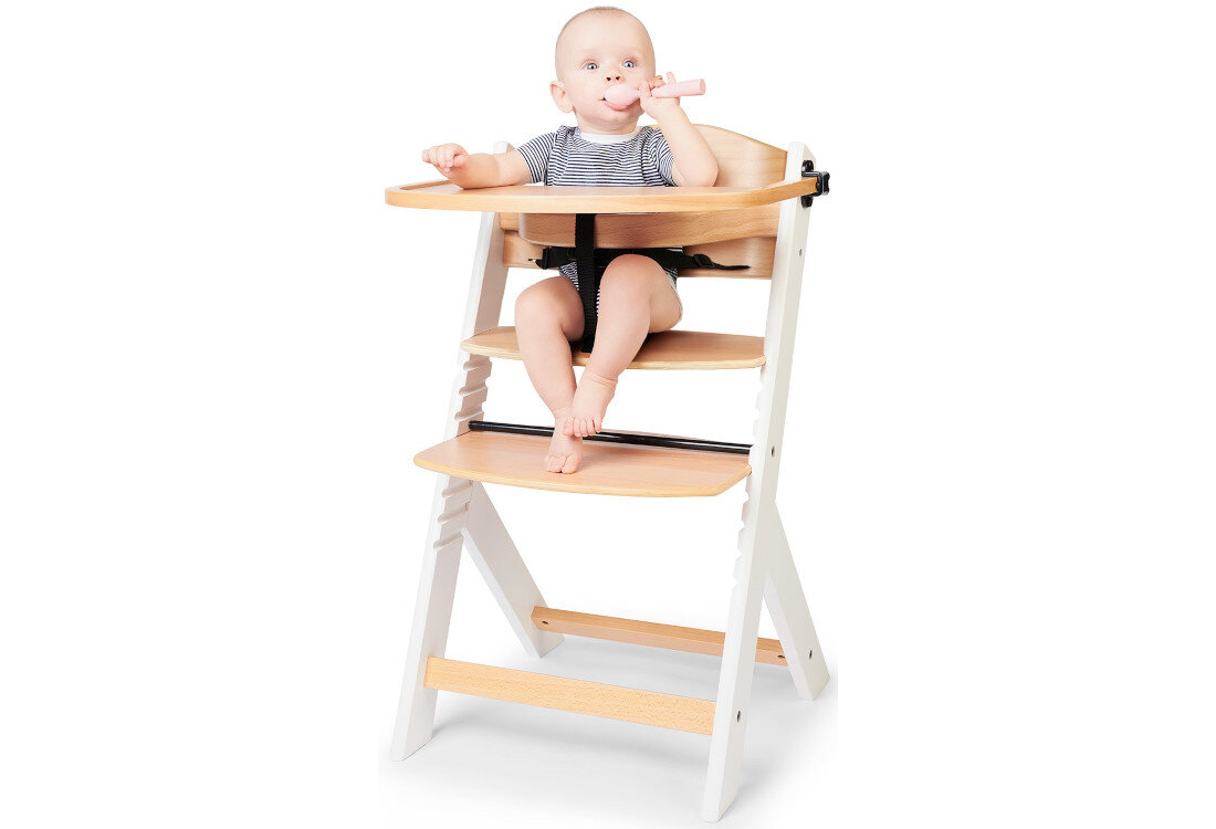 Krzesełko do karmienia KINDERKRAFT Enock Szary Lekkość i mobilność waga łatwo je przenieść blisko rodziny