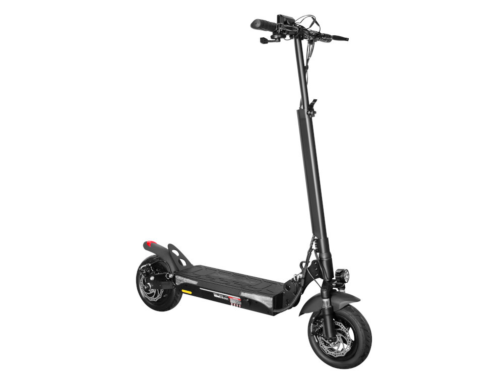 Hulajnoga elektryczna RUPTOR R1 V2 10 80 km 500W 10 Czarny bateria napiecie 48 V pojemnosc 20 Ah zasieg do 80 km czas ladowania okolo 9-10 godzin