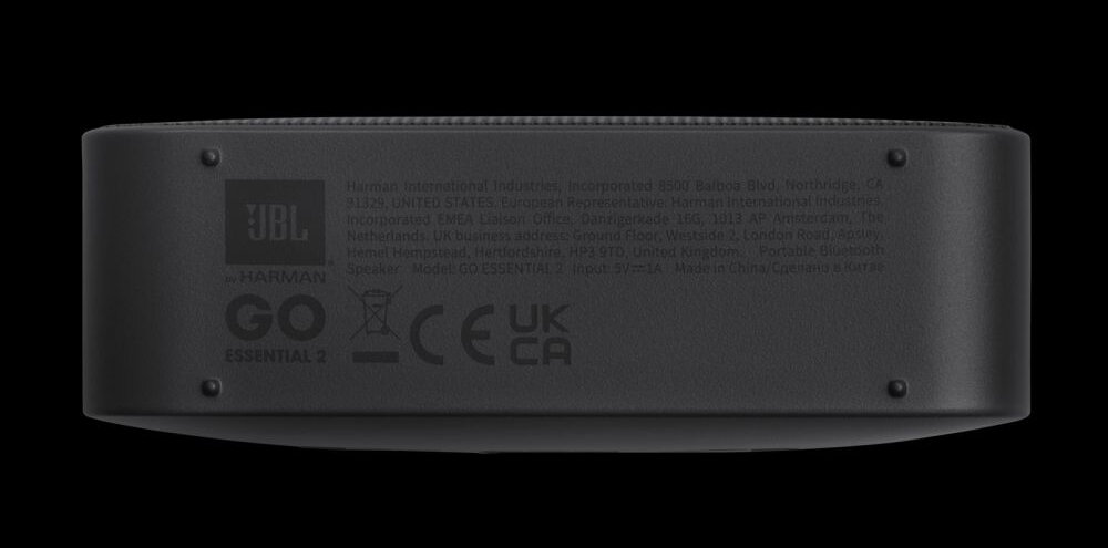 Głośnik mobilny JBL GO Essential 2 specyfikacja przetwornik pasmo przenoszenie sygnal dzwiek moc jakosc dzwieku