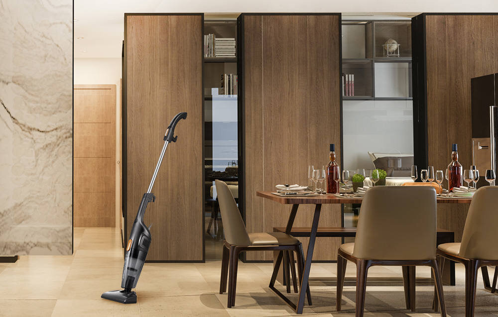 Odkurzacz DEERMA DX115C efektywne filtrowanie filtr HEPA zbiornik o pojemnosci 1,2l