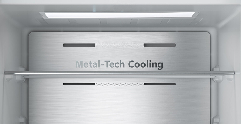 LODÓWKA HISENSE RB645N4BFE1 metalowa ściana równomierny stabilny rozkład temperatury świeża żywność