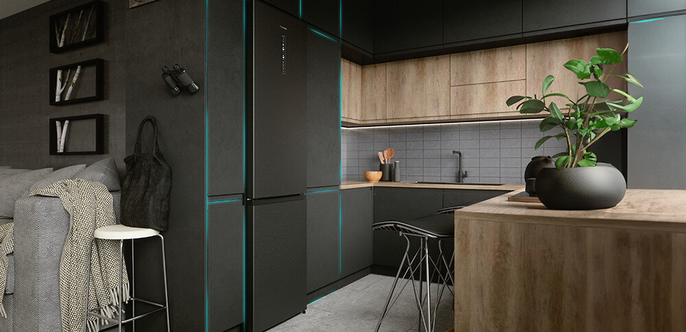 LODÓWKA HISENSE RB645N4BFE1 idealne dopasowanie zabudowa płaskie drzwi styl głębokość