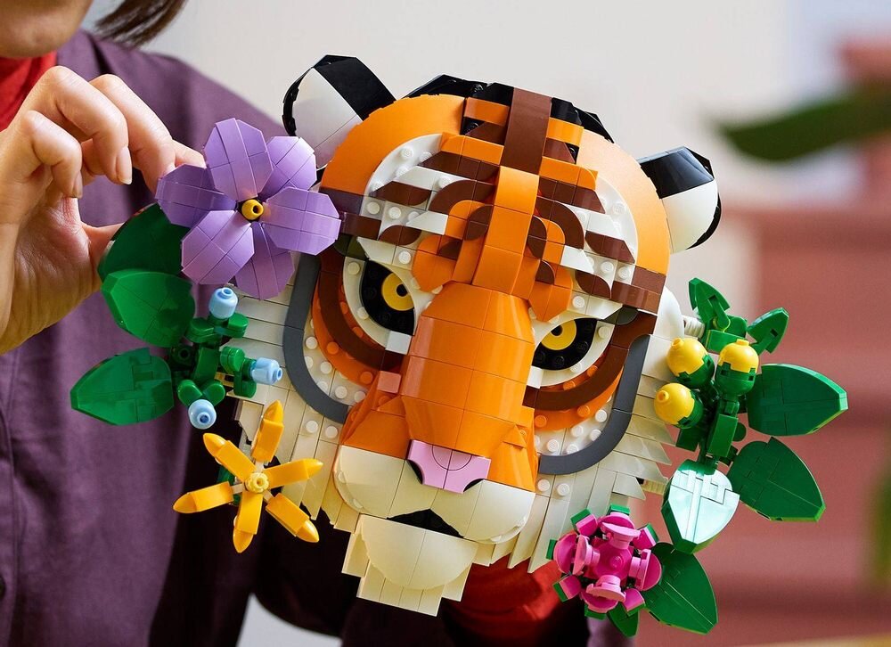 LEGO 31217 Art Kolekcja zwierząt - tygrys elementy opis konstrukcji wiek
  