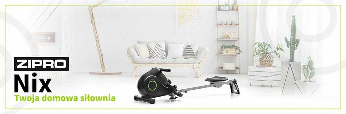 WIOŚLARZ MAGNETYCZNY ERGONOMETR Składany kompatybilny z Fitshow - Nix ZIPRO