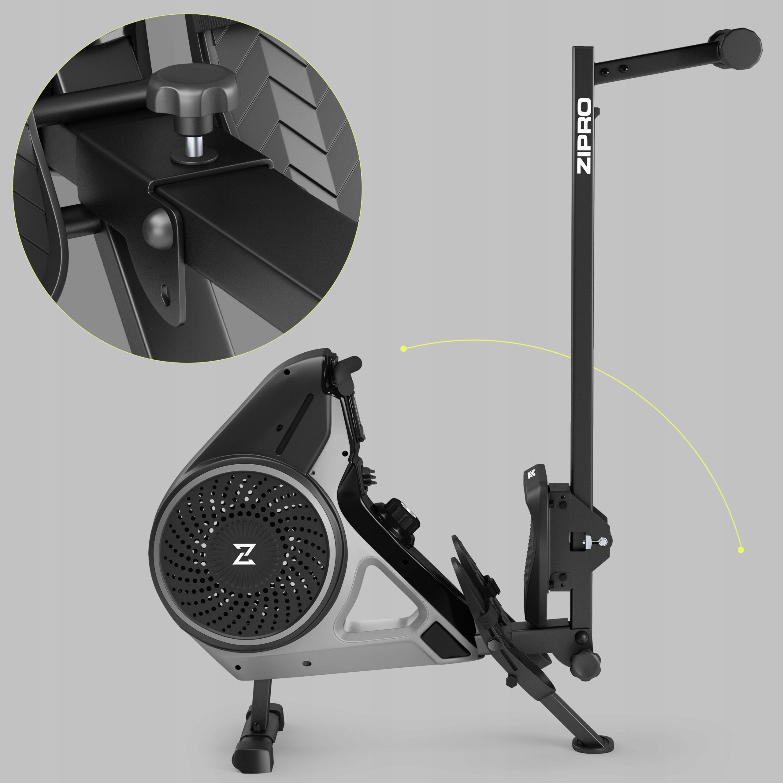 WIOŚLARZ Treningowy MAGNETYCZNY POWIETRZNY Składany Ergonometr - Move Zipro