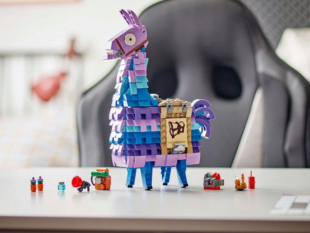 LEGO 77071 Fortnite Lama Zaopatrzeniowa wyjątkowy element każdej kolekcji LEGO® charakterystyczny wygląd i rozpoznawalność