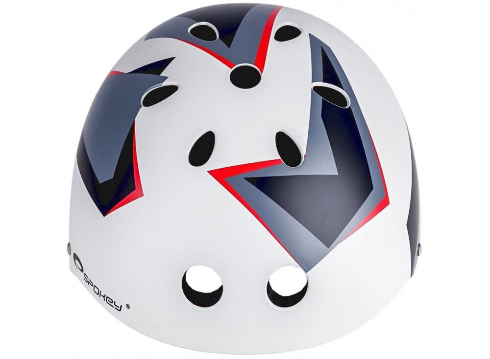 Kask rowerowy SPOKEY Cubex Biało-szary (rozmiar 58-61) waga in mold