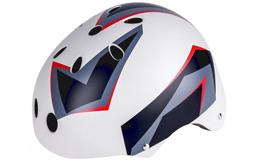 Kask rowerowy SPOKEY Cubex Biało-szary (rozmiar 58-61) regulacja