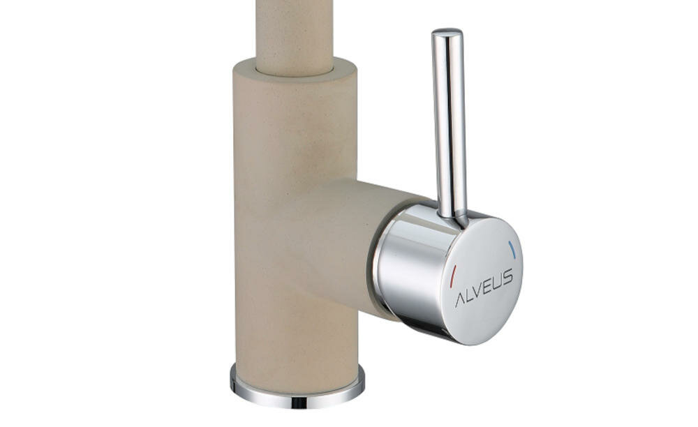 ALVEUS Siros 55 2090755 wygląd bateria funkcjonalność czyszczenie dźwignia kontrolowanie przepływ temperatura woda