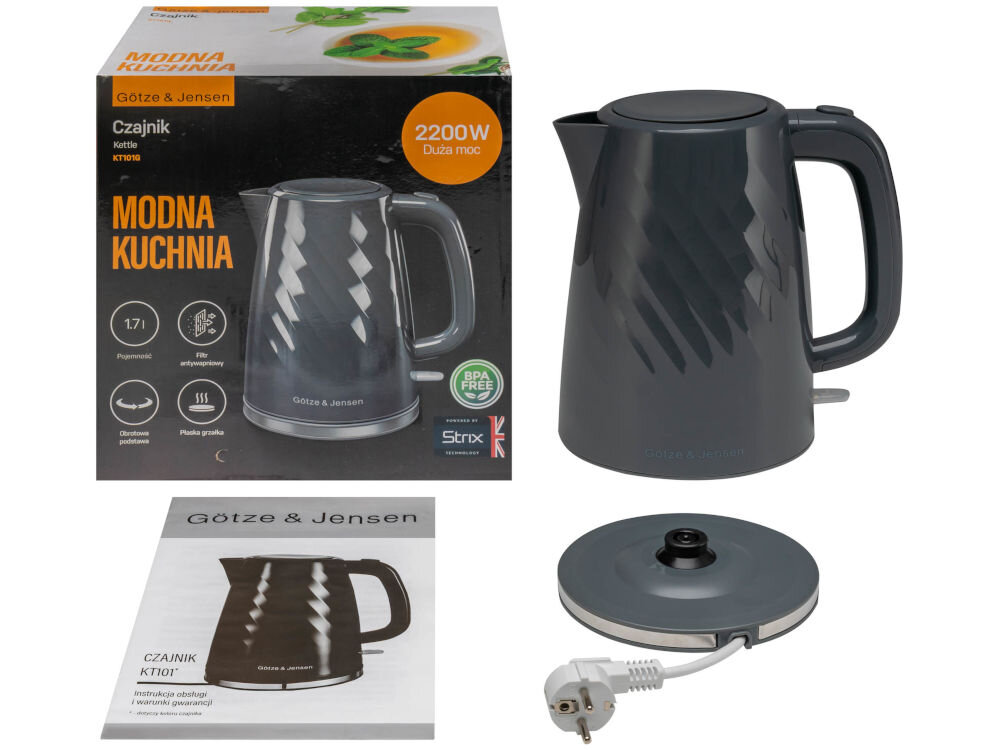 Czajnik GÖTZE & JENSEN KT101G elementy zestawu dokumentacja