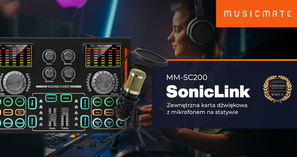Mikser audio MUSICMATE MM-SC200 SonicLink