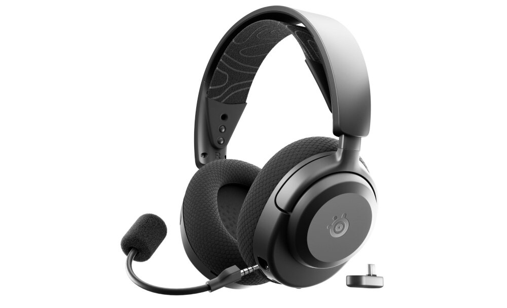 Słuchawki STEELSERIES Arctis Nova 3X - Wyraźne detale audio, słuchawki gamingowe z odbiornikiem usb-c oraz z odłączanym mikorfonem na białym tle