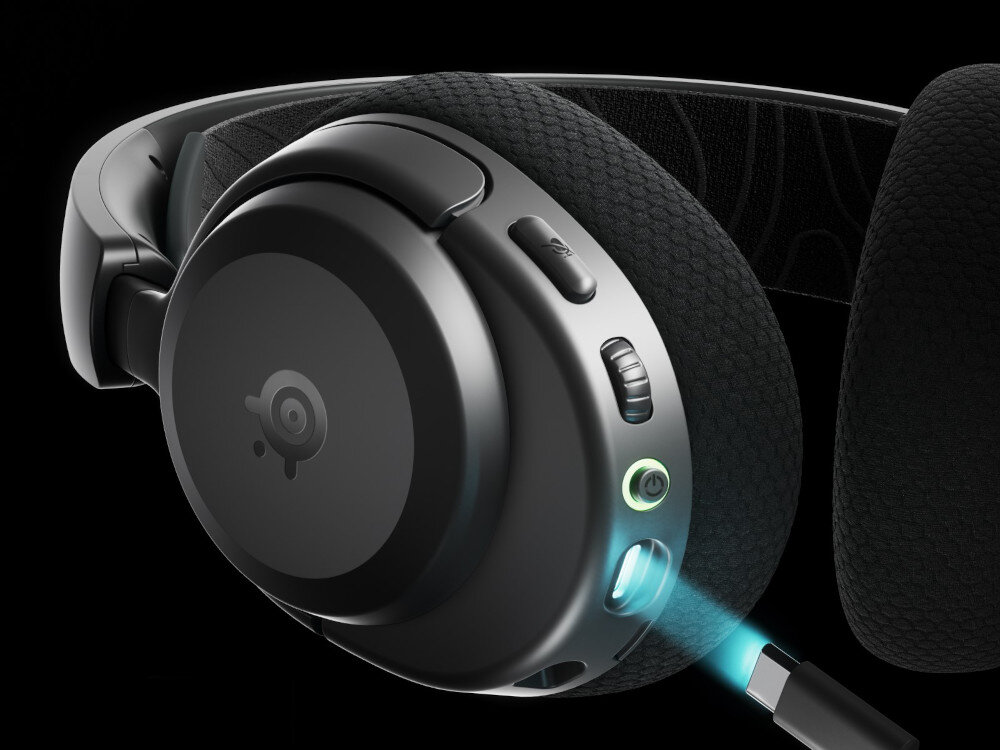 Słuchawki STEELSERIES Arctis Nova 3X - Energia w kilka minut, słuchawki gamingowe, kadr na wejście USB-C , kabel USB-C
