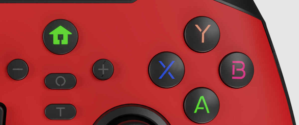 Kontroler GENESIS Mangan 400 Czerwony podświetlanie przyciski Double injection gumowe uchwyty