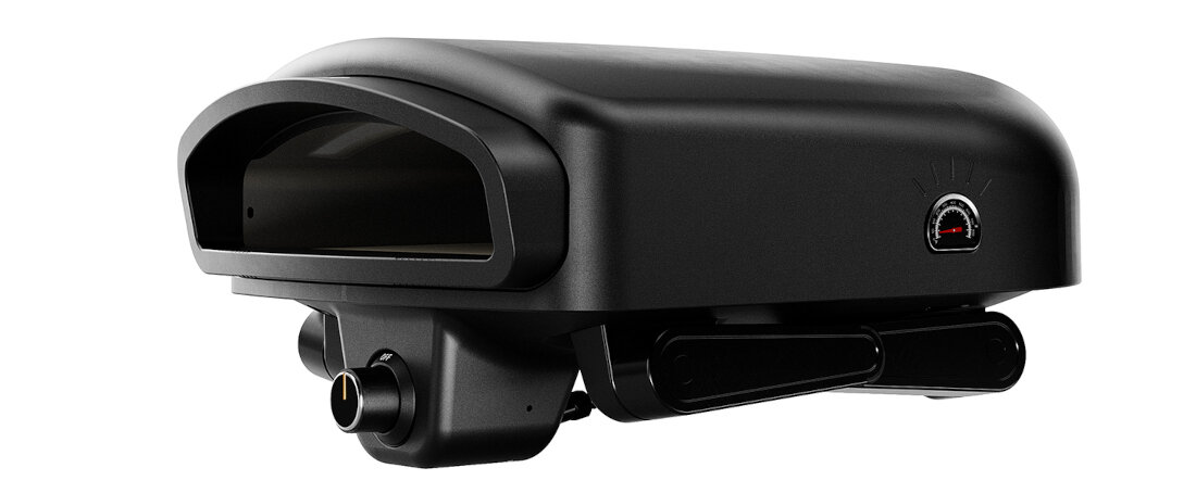 Gazowy piec do pizzy KOLER Bene KB 14 Mobilność i stabilność Kompaktowa konstrukcja rozkładane nogi z włókna szklanego i nylonowe stopery łatwo przenieść i ustawić  