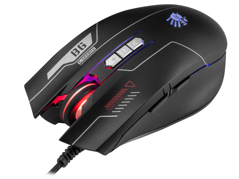 Zestaw A4TECH Bloody B1700 Mysz efekt świetlny RGB 16,8 milionami kolorów przycisk M trwałość scrolla Wzmocnione przyciski