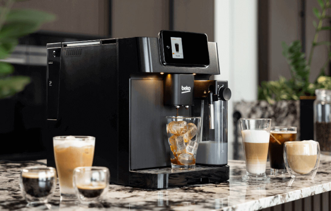 Ekspres BEKO CaffeExperto CEG7348B Elastyczne tryby pracy dla Twojej wygody tryb szybki oszczędzający czas tryb eco tryb domyślny moc potrzeby