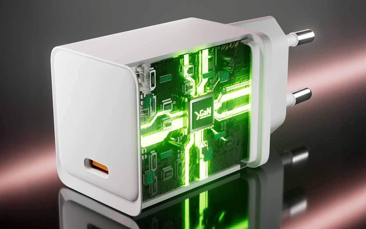 UNIQO UQTRGANPD45 GaN (azotek galu) wyższą wydajność mniejsze wydzielanie tradycyjne modele krzemowe - wnętrze ładowarki