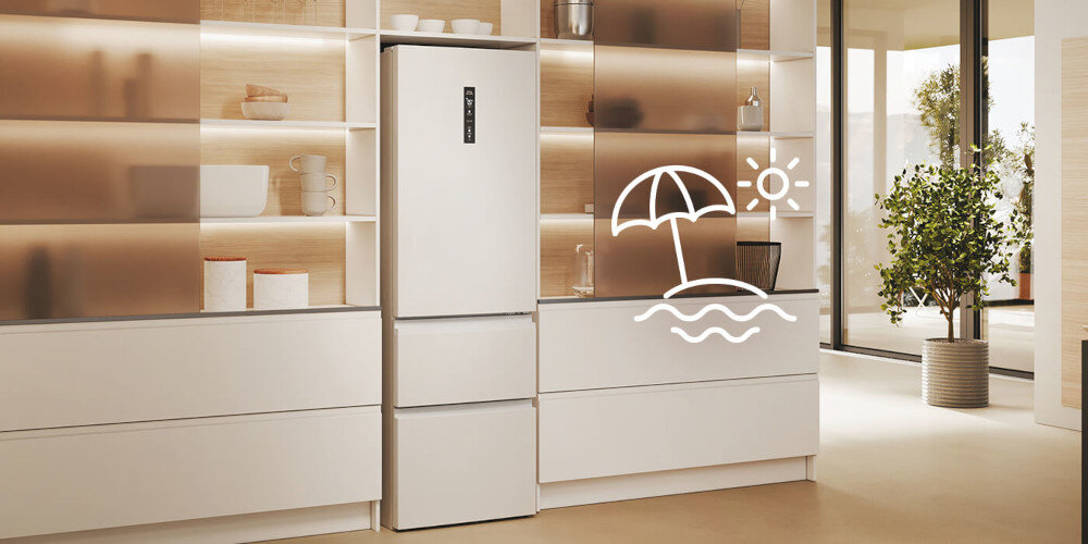 LODÓWKA HAIER HTW5618ENPW 3D tryb wakacyjny oszczędność energii