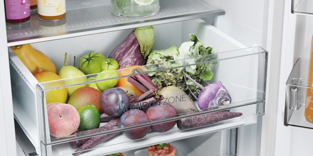 LODÓWKA HAIER HTW5618ENPW 3D Zachowaj świeżą żywność świeżość wartości odżywcze Humidity Zone wilgotność optymalne warunki