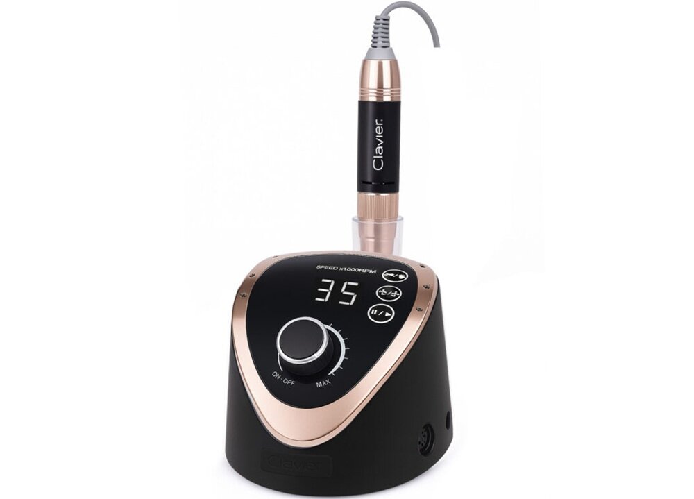 Frezarka do paznokci CLAVIER FX 830 BL Czarny sprawne dziaąłnie, skuteczne usuwanie mas, precyzyjne dopracowanie