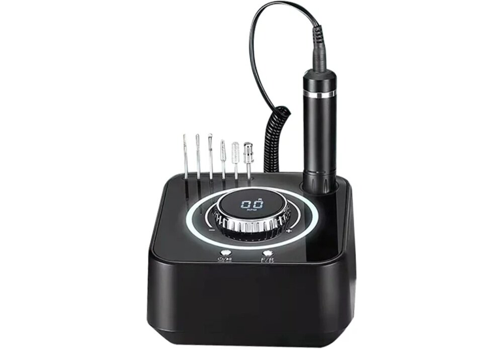 Frezarka do paznokci CLAVIER FX 1080 BL Czarny cicha praca, poprawa komfortu, większa wygoda