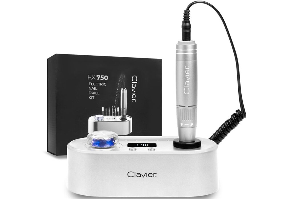 Frezarka do paznokci CLAVIER FX 750 WH Biały ergonomiczny kształt, wygodny uchwyt, solidne wykonanie, płynna praca
