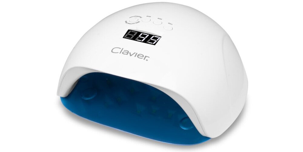 Lampa UV-LED do paznokci CLAVIER Q12 Biały utwardzanie wszystkich prepatarów, lustrzane dno, trwała stylizacja