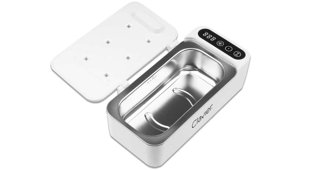 Myjka ultradźwiękowa CLAVIER YT-90 dotykowy panel sterowania, 4 tryby czasu, stabilne przyciski, energooszczędne diody LED