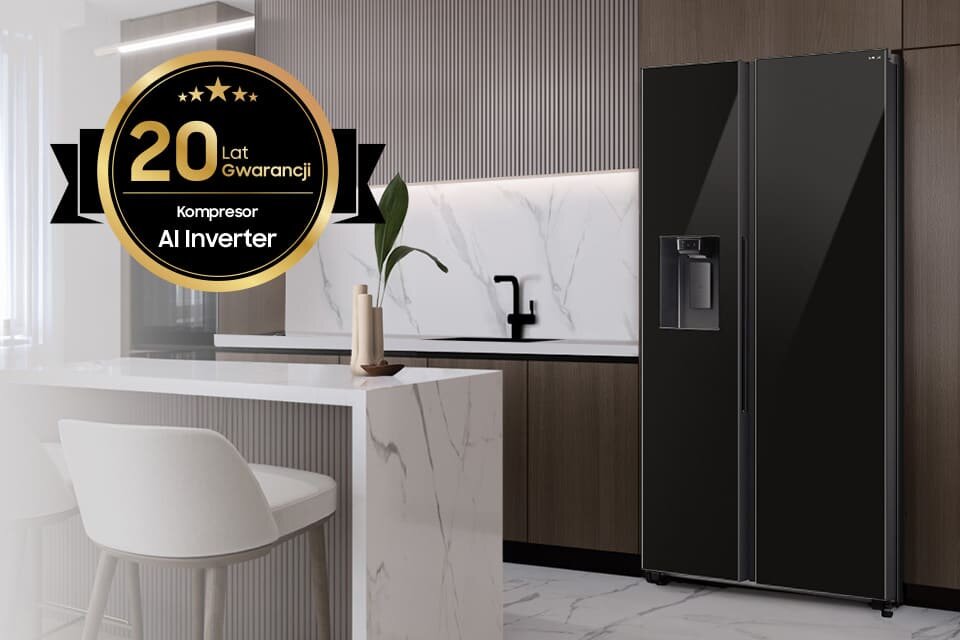 Samsung RS70F64KEBEO – lodówka z funkcjami szybkiego chłodzenia Power Cool i intensywnego mrożenia Power Freeze