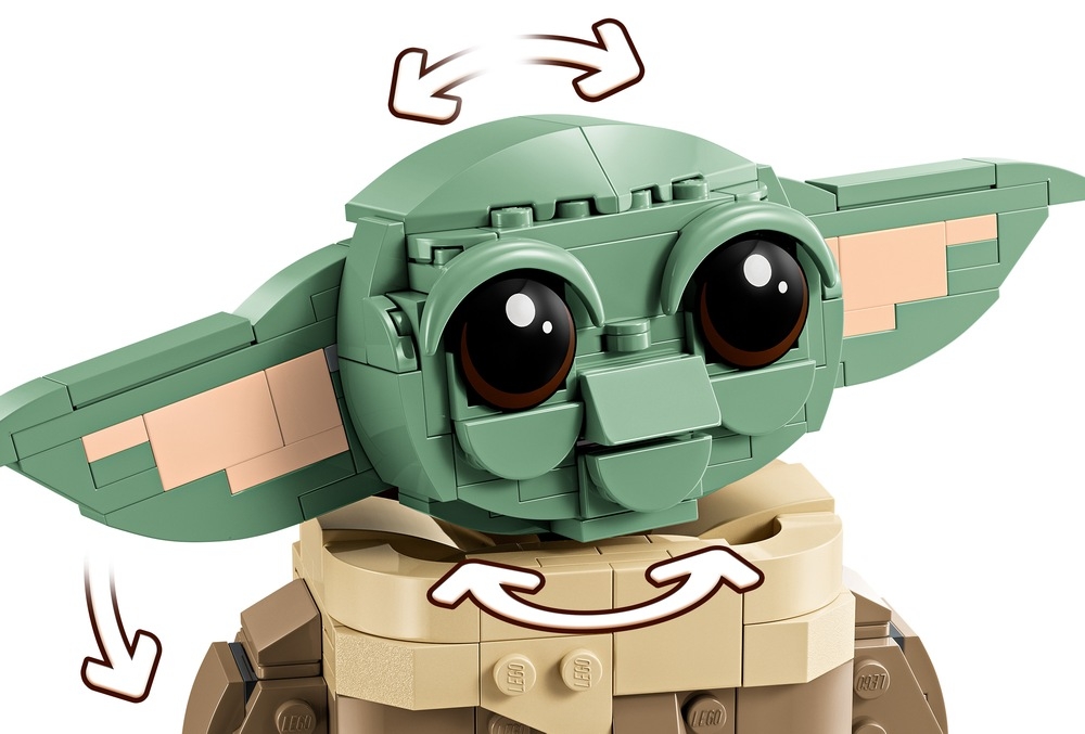 LEGO 75403 Star Wars Grogu w wózku kadr na głowę  