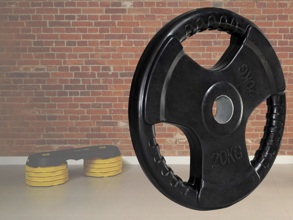 Obciążenie HMS 17034 TOK-20 (20 kg) guma wyprofilowane otwory żeliwo