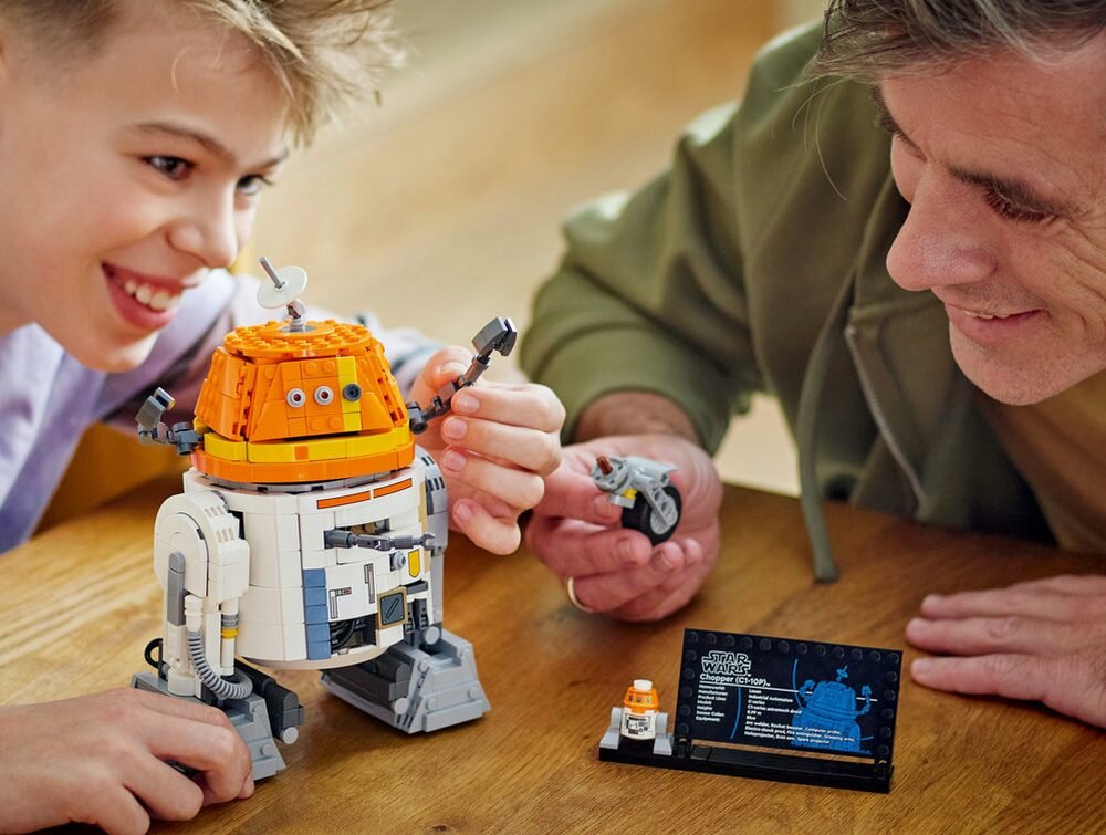 LEGO 75416 Star Wars Droid astromechaniczny Chopper (C1-10P) Star Wars: Ahsoka elementy opis konstrukcji wiek 