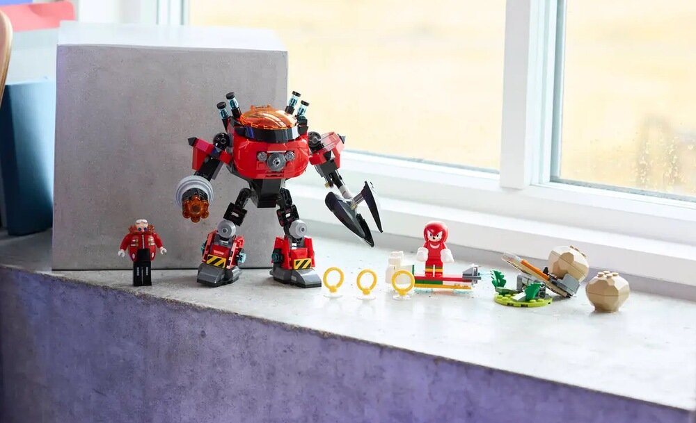 LEGO 77005 Sonic The Hedgehog Knuckles kontra Dr. Eggman w mechu Egg Crusher   kv lifestyle początek opisu sekcja nagłówkowa