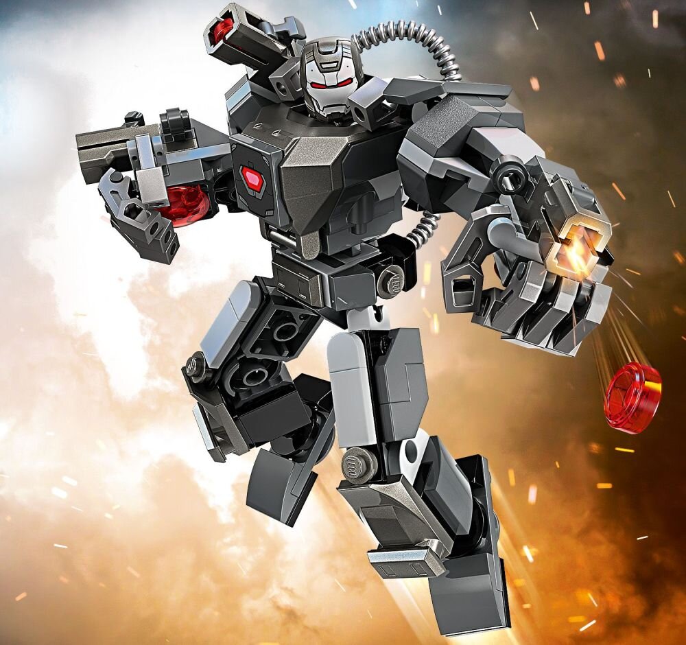 LEGO 76277 Marvel Mechaniczna zbroja War Machine    klocki elementy zabawa łączenie figurki akcesoria figurka zestaw 