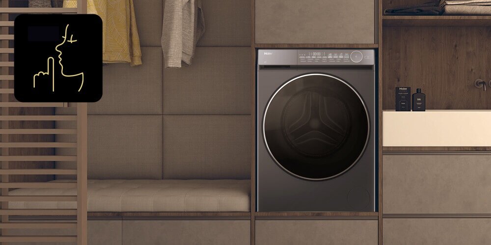 Pralka HAIER X7 HW90-BD14MEPGU1 9kg 1400 obr-min Smart Dual Spray hOn Smart Dosing Polar Gray silnik inwertorowy, cicha praca pralki, bez zakłóceń
