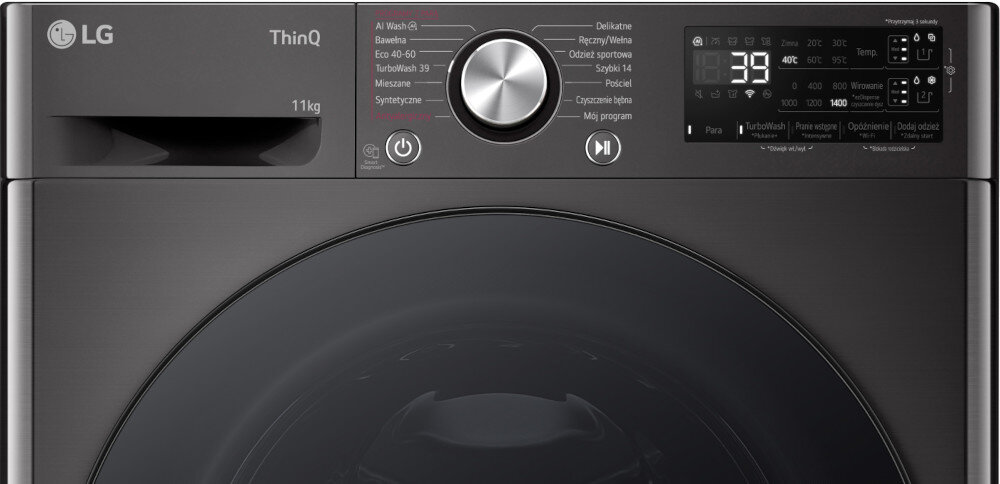 PRALKA LG F4W1175YE parametry ustawienia programy cykle