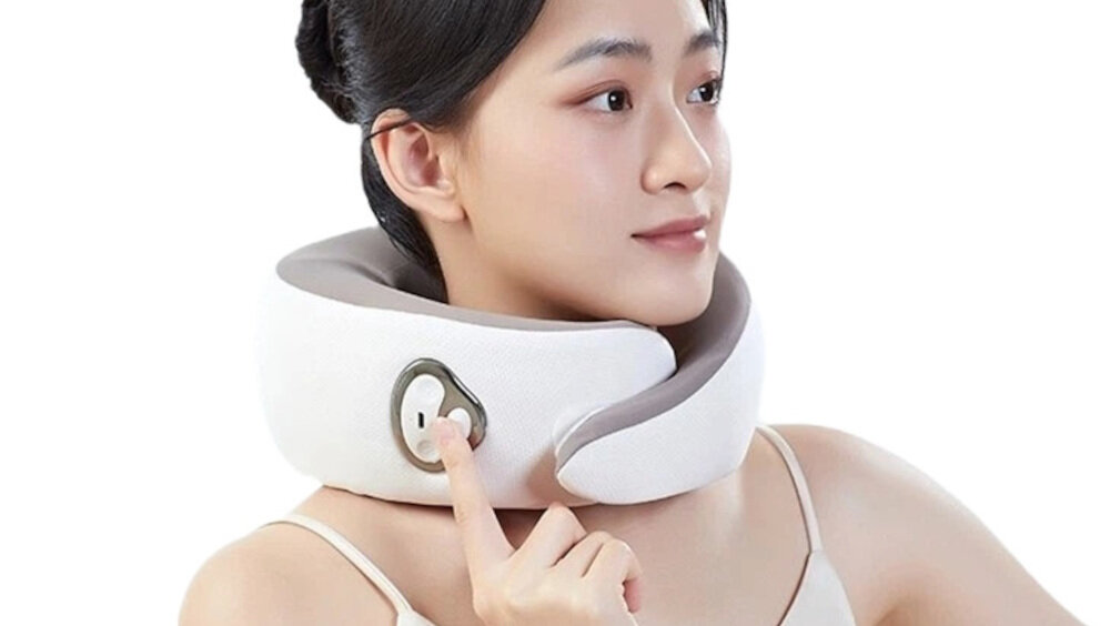 Masażer do szyi PANGAO PG-Neck K1 Masaż 3D głowica masująca stymulacja dotyk głębokośc skuteczność odprężenie