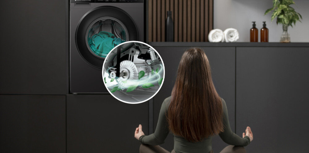 Pralko-suszarka HISENSE WD3S8045BT3/PL trwały silnik cicha praca mniej drgań