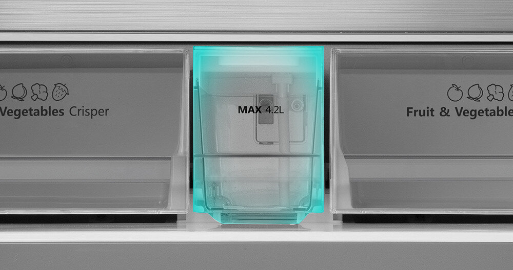 LODÓWKA HISENSE RQ7P522STFE MD Zbiornik na wodę schłodzone napoje zimna woda zbiornik pojemność