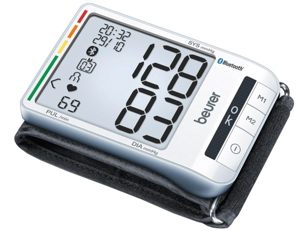 Ciśnieniomierz BEURER BC 85 Biały wygląd design tło prezentacja wizualizacja Codzienna kontrola zdrowia