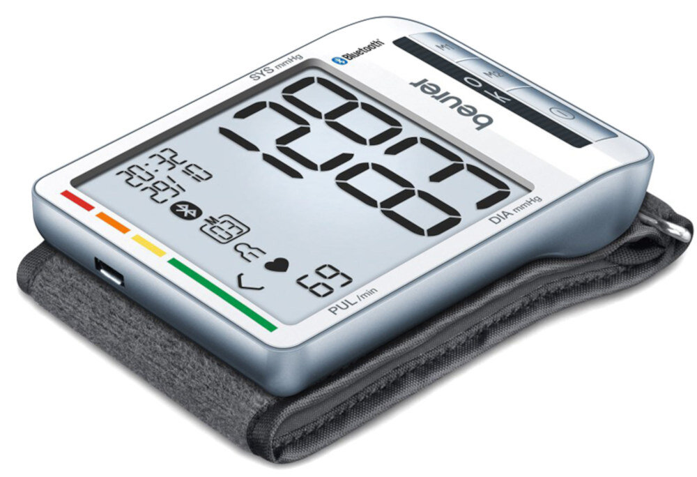 Ciśnieniomierz BEURER BC 85 Biały Dokładność, pamięć i analiza  120 wyników łatwo śledzić zmiany Detekcja arytmii kabel USB-A/USB-C mankiet obwód dopasowanie zakres wiarygodne monitorowanie stanu zdrowia