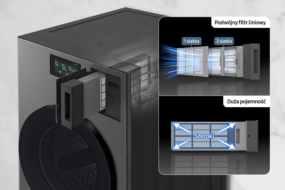 podwójny filtr wyłapujący włókna podwójny filtr wyłapujący włókna
