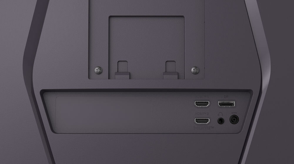 Monitor LG UltraGear 27G610A-B 27 cali 2560x1440px IPS 200Hz 1 ms [GTG] zbliżenie na złącza różne urządzenia wygoda elastyczność