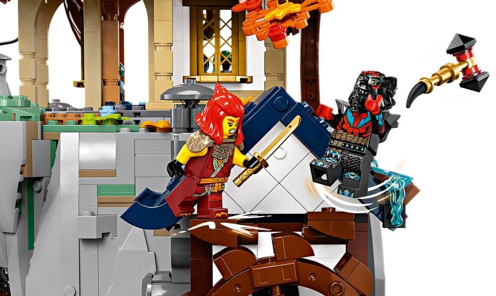 LEGO 71814 NINJAGO Turniejowe miasto ze świątynią Świątynia most i młyn wodny 